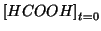 $\InitialConcOf{HCOOH}$