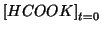 $\InitialConcOf{HCOOK}$