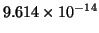 $9.614\times10^{-14}$