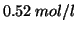 $0.52\;mol/l$