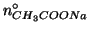$\NZeroOf{CH_3COONa}$