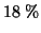 $18\;\%$