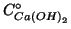 $C^\circ_{Ca\left(OH\right)_2}$