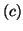 $(c)$