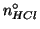 $n^\circ_{HCl}$