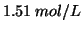 $1.51\;mol/L$