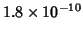 $1.8\times 10^{-10}$
