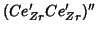 $(Ce_{Zr}^\prime{}Ce_{Zr}^\prime)^{\prime\prime}$
