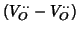 $(V_{O}^{\cdot\cdot}-V_{O}^{\cdot\cdot})$