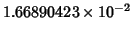 $1.66890423\times10^{-2}$