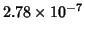 $2.78\times10^{-7}$