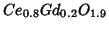 $Ce_{0.8}Gd_{0.2}O_{1.9}$