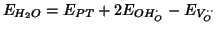 $E_{H_2O}=E_{PT}+2E_{OH_O^\cdot}-E_{V_O^{\cdot\cdot}}$
