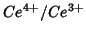 $Ce^{4+}/Ce^{3+}$