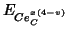 $E_{Ce_C^{x\left(4-v\right)}}$