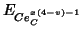 $E_{Ce_C^{x\left(4-v\right)-1}}$