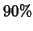$90\%$