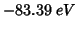 $-83.39\;eV$